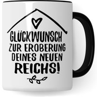 Tasse Umzug Wohnung Kaffee-Becher Umziehen Geschenk Geschenkidee Erste Eigene Kaffeetasse Eltern Zuhause Ausziehen Geschirr Küche von PagmaDruck