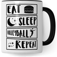 Volleyball Tasse Geschenkidee Kaffeetasse Humor Witz Geschenk Für Volleyballspieler Kaffeebecher Beachball Becher von PagmaDruck