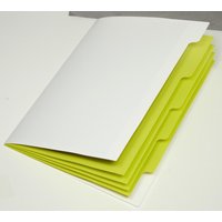 PAGNA Ordnungsmappen DIN A4 5-Fach  1x weiß-hellblau, hellgrün, orange, pink, lila von Pagna