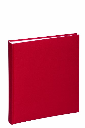 Pagna 10804-03 Fotoalbum 210 x 250 mm 40 Seiten, Leineneinband, weißer Fotokarton Farbe: rot von Pagna
