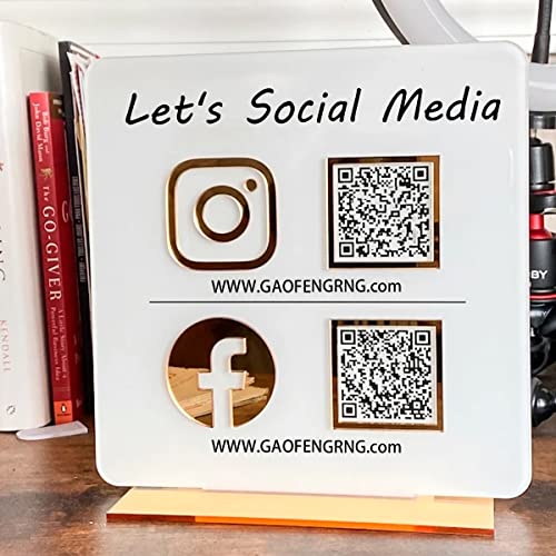 Pahdecor Personalisierbares 3D-Multi-Business-Schild mit QR-Code, zum Scannen und Bezahlen mit Ständer, personalisierte Social-Media-Schilder, Acryl, Schönheitssalon, Friseure, Kosmetikerin, für Pahdecor Personalisierbares 3D-Multi-Business-Schild mit QR-Code, zum Scannen und Bezahlen mit Ständer, personalisierte Social-Media-Schilder, Acryl, Schönheitssalon, Friseure, Kosmetikerin, für von Pahdecor