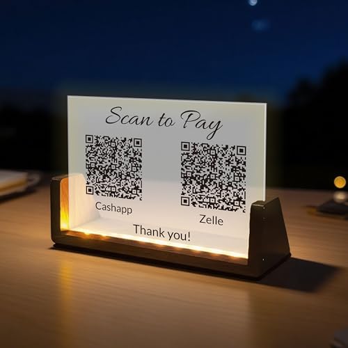 U2Code, U-förmiges, UV-gefrostetes Acryl-Schild, QR-Code-Schild, personalisierbar, für Facebook-Web-Scanner, wählen Sie Ihr Logo, Scan, um Venmo Paypal Cash Friseure Kosmetikerin zu bezahlen U2Code, U-förmiges, UV-gefrostetes Acryl-Schild, QR-Code-Schild, personalisierbar, für Facebook-Web-Scanner, wählen Sie Ihr Logo, Scan, um Venmo Paypal Cash Friseure Kosmetikerin zu bezahlen von Pahdecor