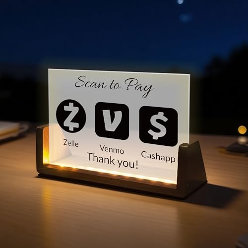 U3-Logo U-förmiges UV-Acrylschild für Business-QR-Code, personalisierbar, für Facebook-Web-Scanner, wählen Sie Ihr Logo, scannen Sie, um Venmo Paypal Cash Friseure Kosmetikerin zu bezahlen U3-Logo U-förmiges UV-Acrylschild für Business-QR-Code, personalisierbar, für Facebook-Web-Scanner, wählen Sie Ihr Logo, scannen Sie, um Venmo Paypal Cash Friseure Kosmetikerin zu bezahlen von Pahdecor