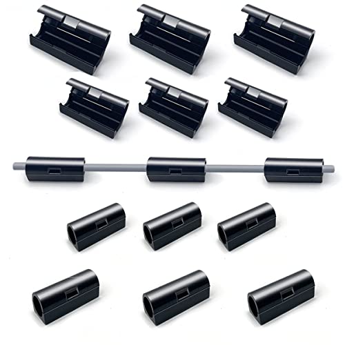 100 StüCk Schwarze Kabelhalter Kabelclips, Selbstklebend Schreibtisch KabelfüHrung, Kabel organizer Clip Kabelorganisation füR Kabelclips, Schreibtisch, BüRo Und Zuhause (03 - L+S -100Pcs) von PaiLeWei