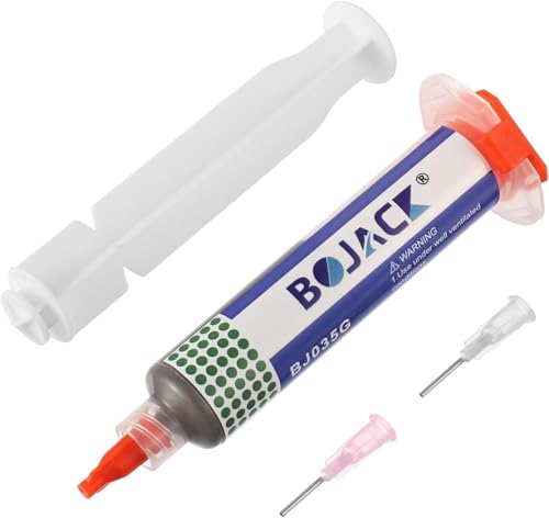 Lötpaste Sn42 Bi58 Bleifrei Lötzinn Lötpaste 138°C Lötzinn Lötpaste mit 2 Verteilerwerkzeugen und Druckstab für BGA SMT PCB SMD LED Elektronische Reparatur - 20 g von Paicreate