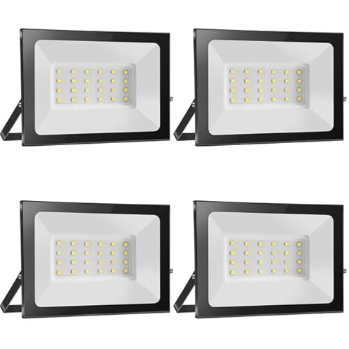 Paideste LED Strahler 12V DC, 20W 2000LM Superhell LED Fluter Flutlicht, 3000K Warmweiß LED Außenwandleuchten, IP65 Wasserdicht LED Scheinwerfer Ideale für Garten, Hof, Terrasse, Garage von Paideste