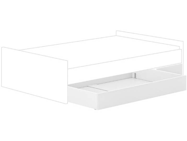 Bettschubkasten PAIDI Bettkasten/Unterschiebebett , weiß (kreideweiß), B:150cm H:20cm T:95,2cm, Spanplatte, Schubladen, extra Stauraum, in verschiedenen Farben und zwei weiteren Größen von Paidi