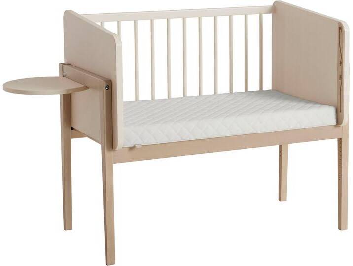 PAIDI Beistellbett LITTLE CLOUD, mit Lattenrost, variabel höhenverstellbar, umbaubar zum Tiny Sofa, beige, Buche/Cashmere-Beige von Paidi
