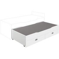 PAIDI Kinderbett "Ausziehbett", Unterschiebebett mit 2 Schubladen, 90 x 190 cm von Paidi