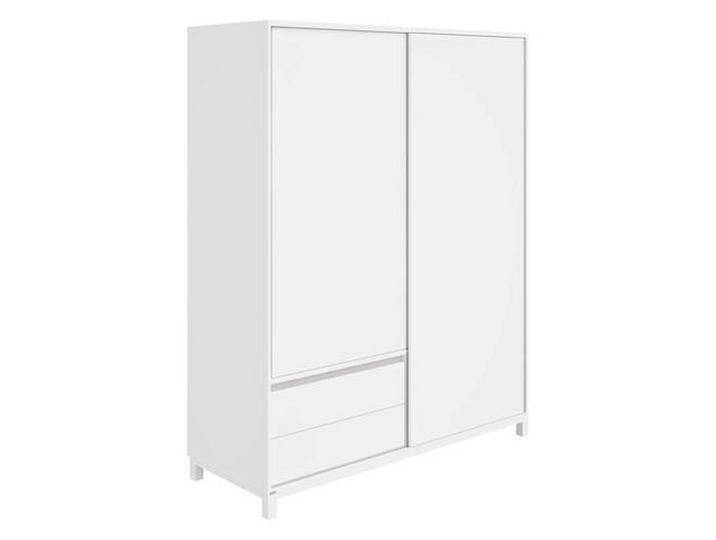 Paidi BABYKLEIDERSCHRANK Olli Schiebetürenschrank 2T2S, Grau, Weiß, 7 Fächer, 2 Schubladen, 164x204x62 cm, Blauer Engel, Goldenes M, Babymöbel, von Paidi