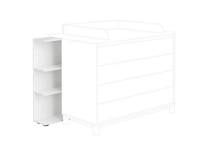 Paidi BABYUNTERSTELLREGAL Wickelkommoden-Unterstellregal, Weiß, 3 Fächer, 45.0x92.4x21.3 cm, Goldenes M, Blauer Engel, Babymöbel, Babyzimmerregale von Paidi