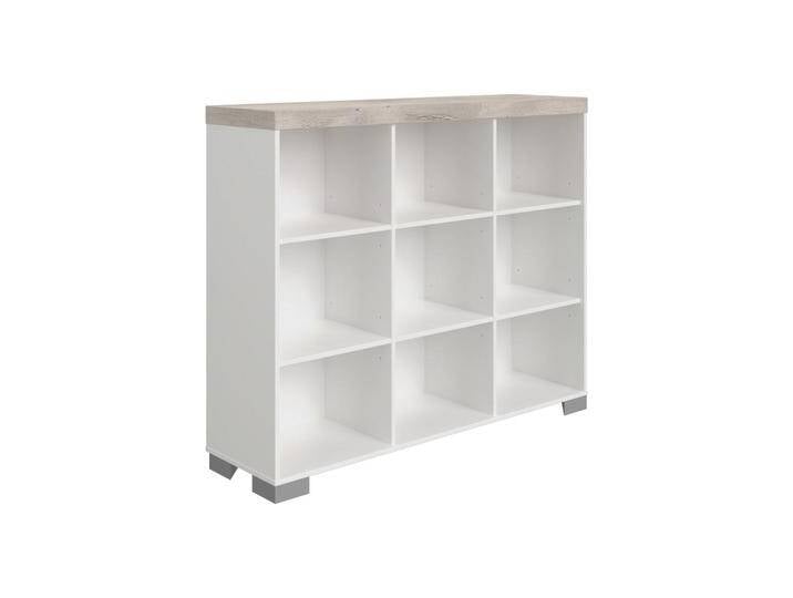 Paidi REGAL KIRA, Grau, Weiß, Eiche, 6 Fächer, 135.3x111.8x37.9 cm, Blauer Engel, Goldenes M, Typenauswahl, Beimöbel erhältlich, stehend, Kinder- & von Paidi