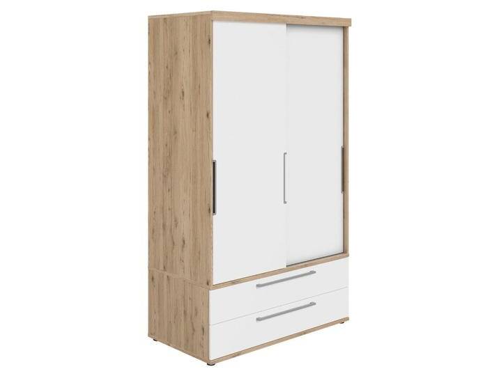 Paidi SCHIEBETÜRENSCHRANK FIONN, Weiß, Eiche, 4 Fächer, 2 Schubladen, 124x207x64 cm, Blauer Engel, Goldenes M, Beimöbel erhältlich, in verschiedenen von Paidi