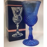 Avon The Washington Goblet Fostoria Kerzenhalter Mit Weihrauch Und Myrrhe Duftkerze in Box von FindOldFlames