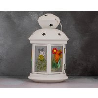 Wildblumen-Teelicht Aus Fused Glas Laterne. Blume Nachtlicht Sehr Leichte Sekunde von PainInTheGlassByGail