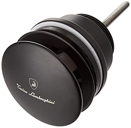 Paini 53YO945TCETSRA9TL Piston Black Automatisches Ablaufventil, Mattschwarz von Paini