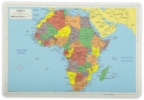 Painless Learning Tischset mit Afrika-Karte von Painless Learning