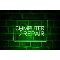 Computer Reparatur Led Neon Leuchtschild | Laptop Oder Telefon Shop Hängendes Fenster Öffnen Schließen Display Plakette von PaintTheTownLED