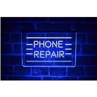 Handy Reparatur Led Neon Licht Schild | Fenster Aufhängende Plakette Für Iphone Computer Shop von PaintTheTownLED