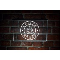 Kaffeehaus Offene Led Neonlicht Schild | Usb-Betriebene Wohnkultur Oder Zum Mitnehmen Café Ladenbeschilderung von PaintTheTownLED