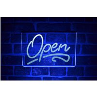 Open Neon Led Licht Schild Hängendes Fenster Display | Usb-Plakette Für Hausbar Pub Oder Shop von PaintTheTownLED