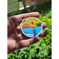 Zypern Magnet Flamingo - Souvenir Unisex Geschenke Kühlschrankmagnet Home Gifts Decor von PaintbrushInMyTea
