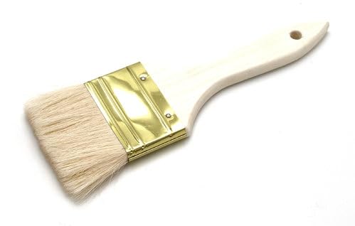 Paintersisters® Grundierpinsel Ziegenhaar 60mm Malpinsel | Flachpinsel | Weicher Künstlerpinsel für Aquarell, Öl- & Acrylmalerei - Breitflächig malen, verblenden & gestalten von Paintersisters