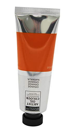 MAGI® Ölfarbe, 50 ml Tube feine Künstlerqualität, hochwertige Farben zum Malen (08 orange) von Paintersisters