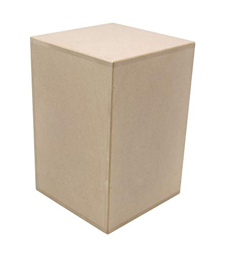 Paintersisters® Sockel unlackiert MDF Gr. L - (20x20x30cm) allseitig geschlossen, akkurat verarbeitet, Podest für Objekte und Kunst, Deko, Pflanzensäule, Schaufenster von Paintersisters