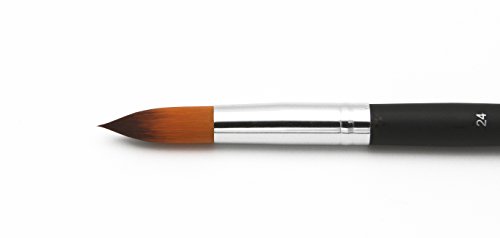 Paintersisters® Soft Rundpinsel Größe 24 – Künstler Aquarellpinsel mit runder Spitze, auch geeignet für Acrylmalerei, malen mit Ölfarben von Paintersisters