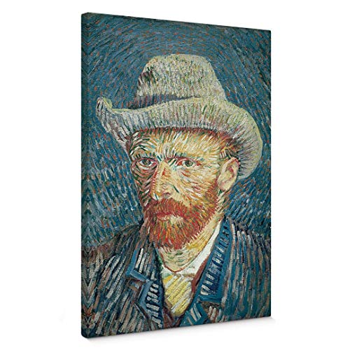 Bild auf Leinwand Reproduktion Druck, Inneneinrichtung-- Van Gogh - Selbstporträt von Painting