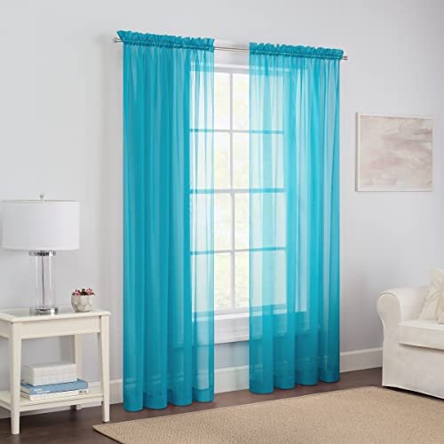Pairs to Go Victoria Voile-Vorhang für Schlafzimmer oder Wohnzimmer, 150 x 241 cm, Türkis, 2 Bahnen Pairs to Go Victoria Voile-Vorhang für Schlafzimmer oder Wohnzimmer, 150 x 241 cm, Türkis, 2 Bahnen von Pairs to Go