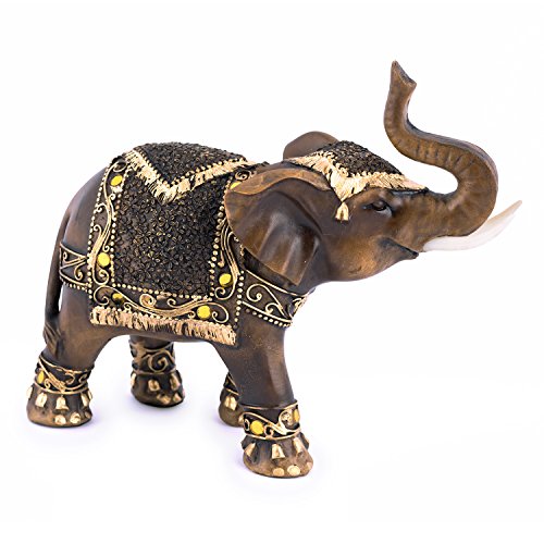 Dekofigur Elefant Tishya, L 18 x B 6 x H 15 cm von pajoma