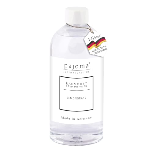 pajoma® Raumduft Nachfüllflasche 500 ml, Lemongras | Nachfüller für Lufterfrischer | intensiver und hochwertiger Duft in Premium Qualität von pajoma
