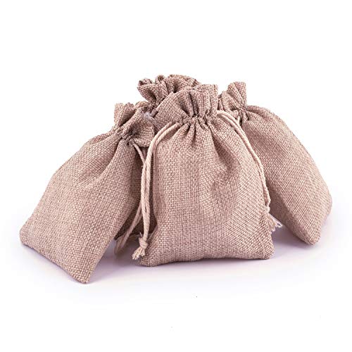 pajoma Adventskalender Jute Beutel Natur / Beige, 10 x 13 cm Säcke zum Befüllen 24 Stück von pajoma