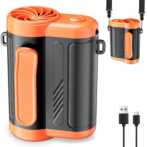 Pakinui Taillenclip-Ventilator Waist Clip Fan Portable Taillenclip-ventilator mit 3 Geschwindigkeit Wiederaufladbarer Freihändig Ventilator mit 4000mAh Akku für Büro Reisen Outdoor Pakinui Taillenclip-Ventilator Waist Clip Fan Portable Taillenclip-ventilator mit 3 Geschwindigkeit Wiederaufladbarer Freihändig Ventilator mit 4000mAh Akku für Büro Reisen Outdoor von Pakinui