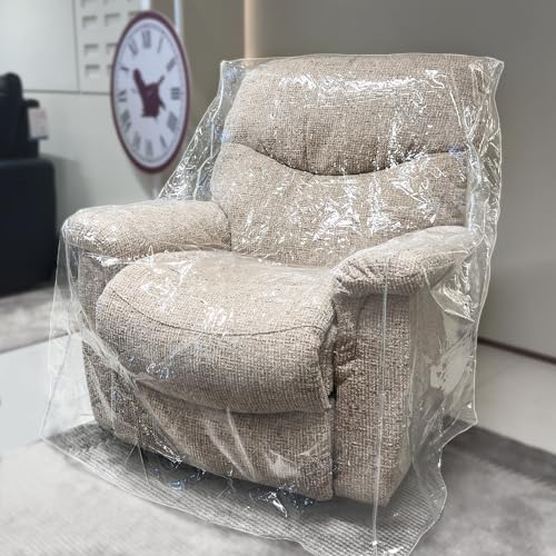 Pakoula Kunststoff-Couch-Abdeckung für Haustiere, Katzenkratzschutz, transparent, wasserdicht, Sessel-/Liegestuhl-Abdeckung, Möbelschutz für Lagerung und Umzug (91,4 cm B – Sessel) von Pakoula