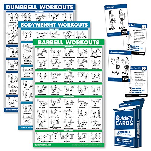 Palace Learning 4er Pack: Hantel- + Körpergewicht + Langhantel-Trainingsposter + Hantelübungs-Spielkarten Palace Learning 4er Pack: Hantel- + Körpergewicht + Langhantel-Trainingsposter + Hantelübungs-Spielkarten von Palace Learning