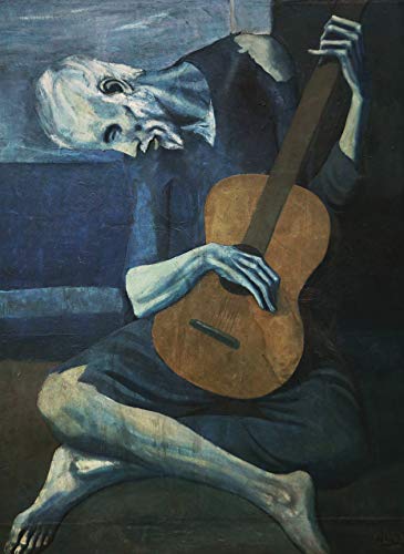 Pablo Picasso Poster "The Old Guitarist", 1903, laminiert 18" x 24" Laminated von Palace Learning