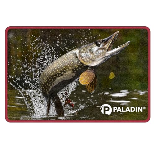 Paladin Türmatte 60x40cm Fußmatte mit Fischdekor Fußabtreter Haustür (Hecht) von Paladin