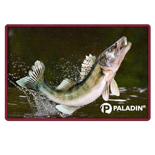 Paladin Türmatte 60x40cm Fußmatte mit Fischdekor Fußabtreter Haustür (Zander) von Paladin