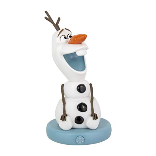 Frozen Disney II Lampe Olaf mit LED schwarz/weiß, Bedruckt, aus Kunststoff, mit LED-Funktion. von Paladone