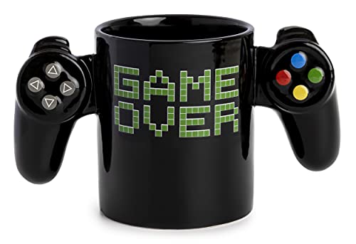Paladone Game Over Kaffeetasse - Videospiel Controller geformte Gaming Tassen - Lustige Tasse Geschenk für Gamer - 325ml von Paladone