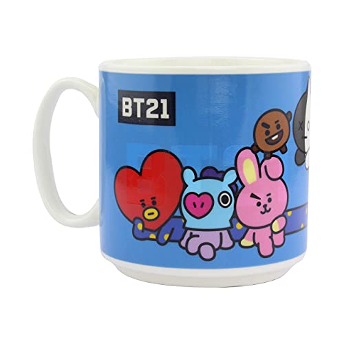 Paladone 5055964736484 BT21 Change Mug Heat Color Coffee & Tea Cup-Design wechselt bei heißem Geschenk für alle Altersgruppen, keramik, Blau von Paladone