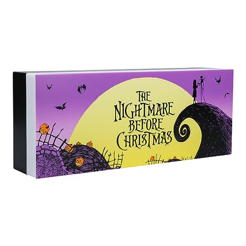 Paladone Beleuchten Sie Ihr Zimmer mit diesem Nightmare Before Christmas Logo Light. Das 30 cm (12") Breite von Paladone