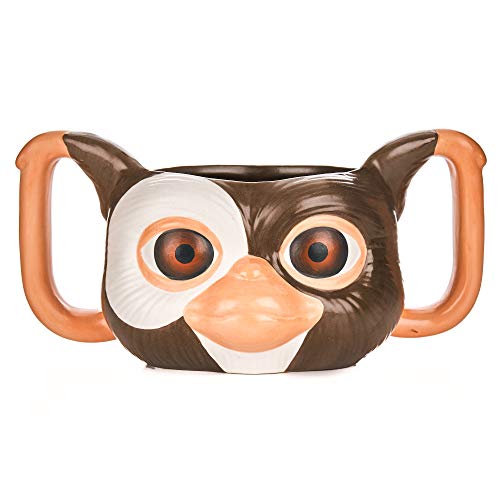 Gremlins XL 3D Tasse Gizmo weiß/braun, bedruckt, aus Keramik, Fassungsvermögen ca. 550 ml. von Paladone