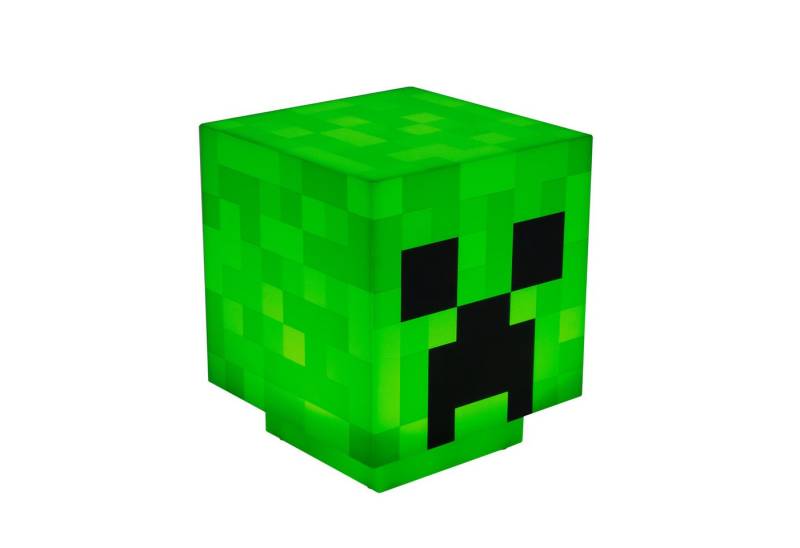 Paladone Dekolicht Minecraft Creeper Tischlampe mit offiziellen Creeper-Sounds, LED fest integriert, Kabellos & mobil von Paladone