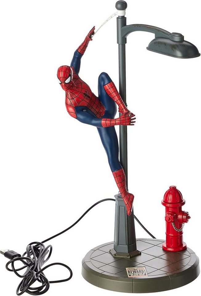 Paladone Dekolicht Spider-Man Tischlampe - Offiziell lizenziertes Disney-Tischlicht, LED fest integriert, weiß, Geschenkidee für Fans des Multiverse von Paladone