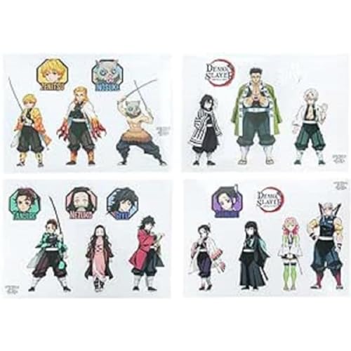Demon Slayer Gadget Details - Offiziell Lizenziertes Merchandise, personalisiere Deine Technik mit Anime-Stickern - 22 wasserfeste und abnehmbare Aufkleber von Paladone