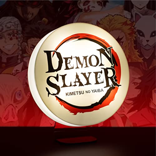 Demon Slayer Logo Licht - Offiziell lizenziertes Merchandise, freistehend oder wandmontiert Kimetsu No Yaiba Schreibtischlicht für Gaming-Raum, Geschenk für Anime-Liebhaber von Paladone